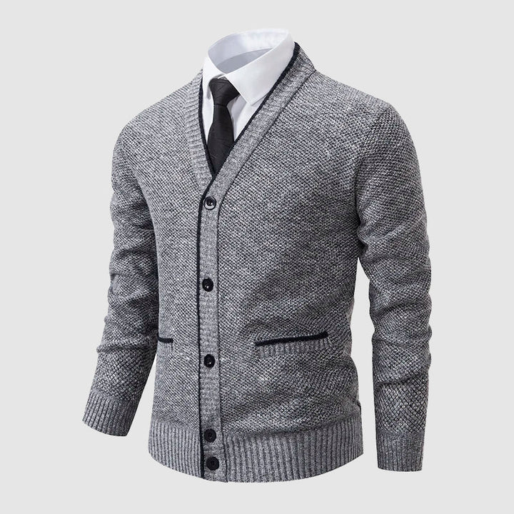 Mathis | Men's Shawl Collar Cardigan Sweater Knit Button Up 4