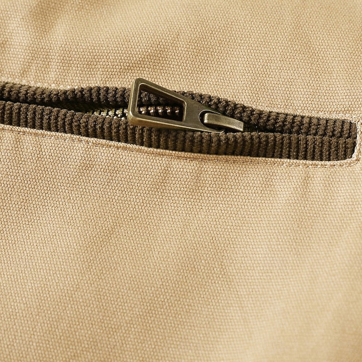 Men's Canvas Work Jacket – Detail View