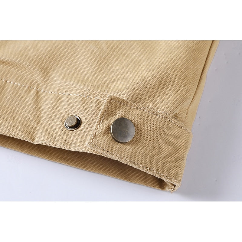 Men's Canvas Work Jacket – Detail View