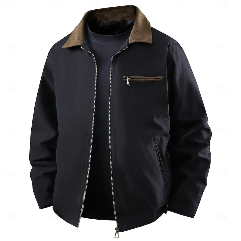 Men's Canvas Work Jacket – Black