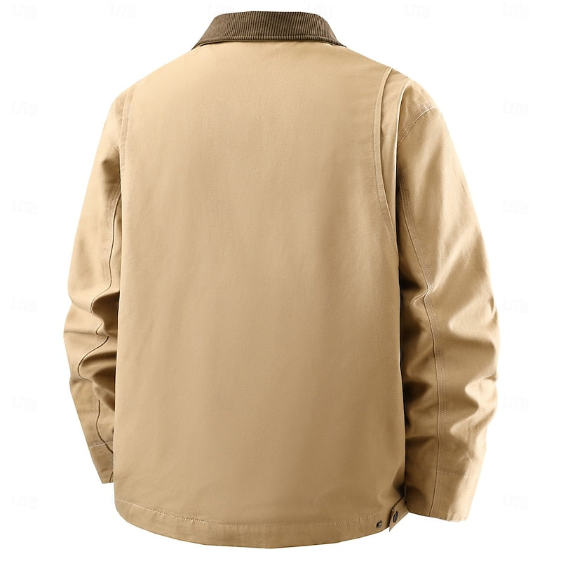 Men's Canvas Work Jacket – Detail View