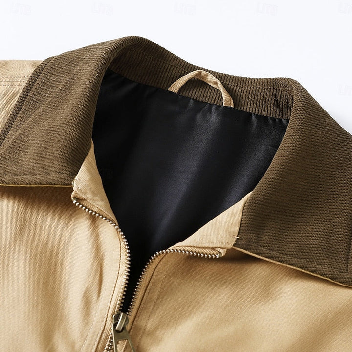 Men's Canvas Work Jacket – Detail View