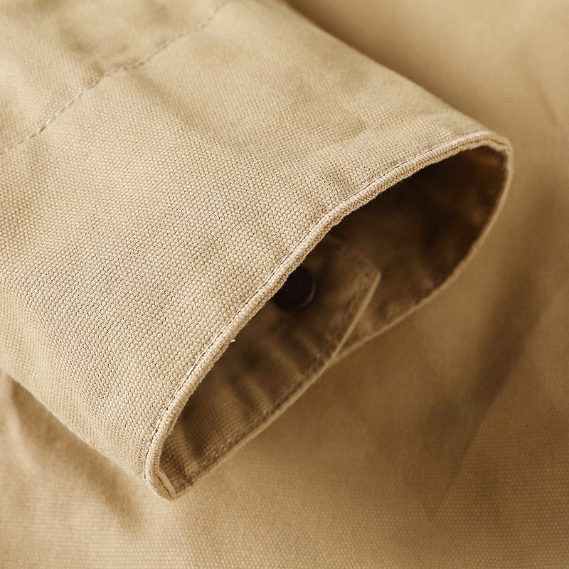 Men's Canvas Work Jacket – Detail View