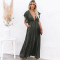 Esmee - Maxi Dark Green Ibiza Dress