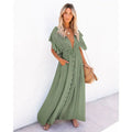 Puck - Maxi Green Ibiza Beach Dress