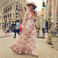 Ilse - Maxi Ibiza Style Floral Dress