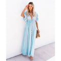 Luna Maxi Light Blue Ibiza Dress