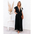 Feline Maxi Black Ibiza Dress
