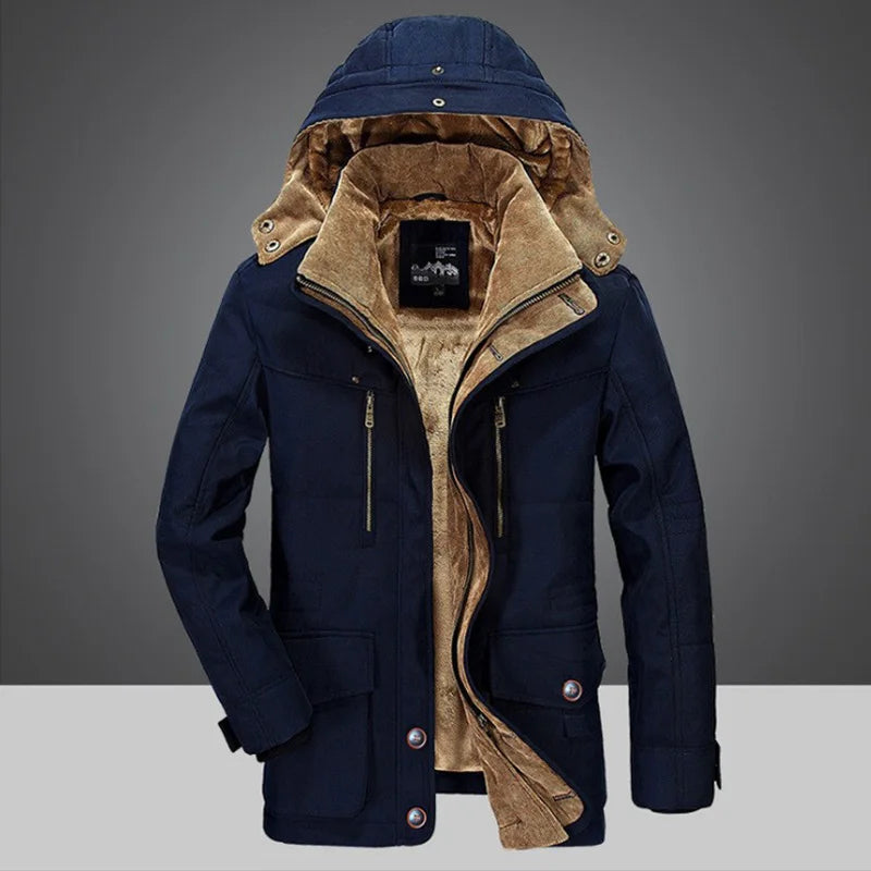 Mees | Men's Hooded Winter Parka Fleece Lined Jacket 5