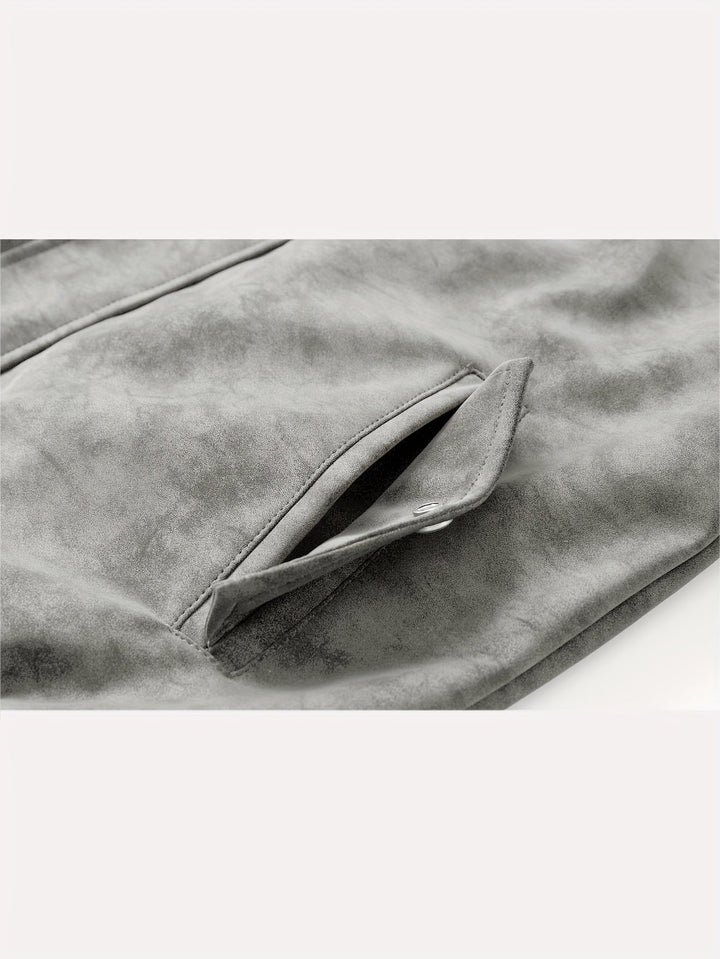 Menno | Men's Hooded Suede Bomber Jacket 12