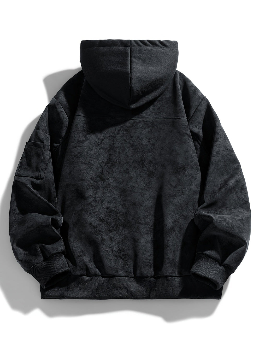 Menno | Men's Hooded Suede Bomber Jacket 4