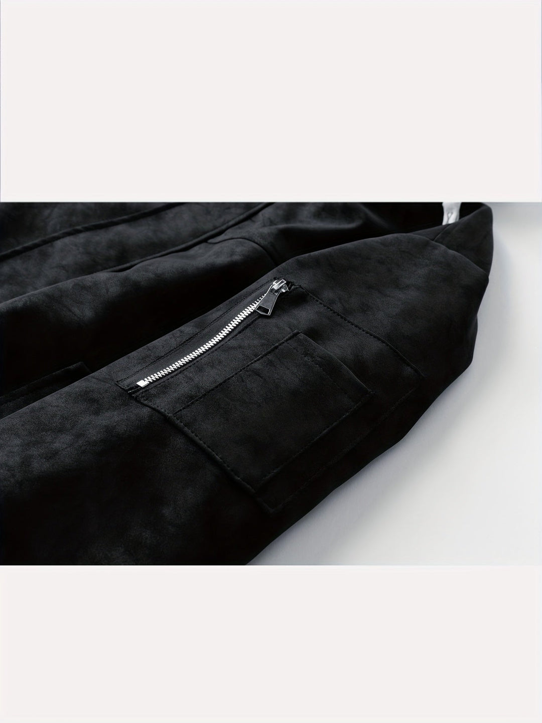 Menno | Men's Hooded Suede Bomber Jacket 7