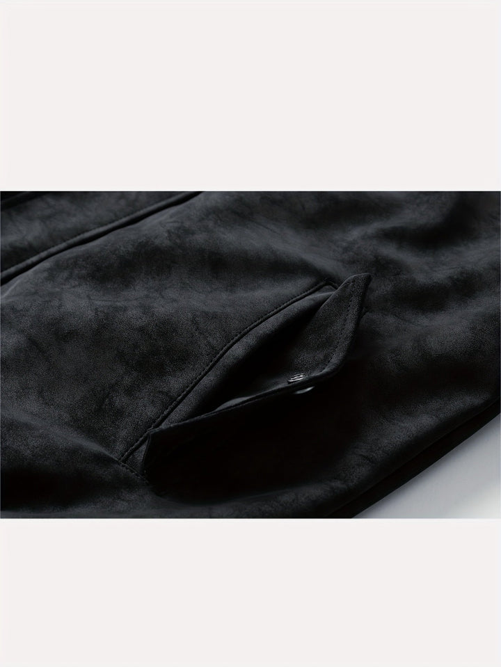 Menno | Men's Hooded Suede Bomber Jacket 8