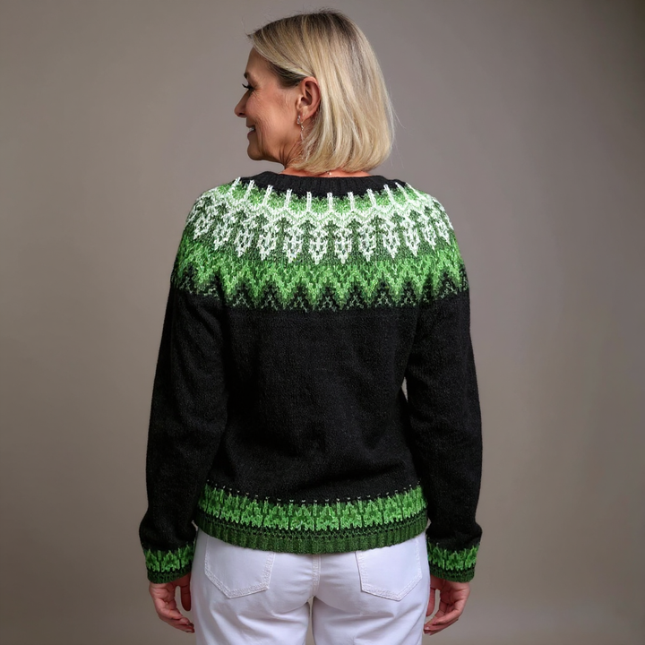 Mira - Fair Isle Knit Cardigan 2