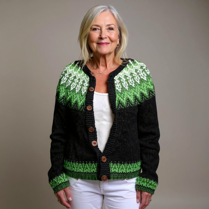 Mira - Fair Isle Knit Cardigan 3