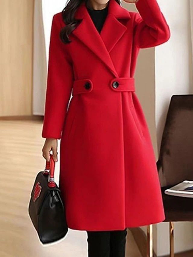 Nancy | Women's Belted Long Coat Winter Warm 11
