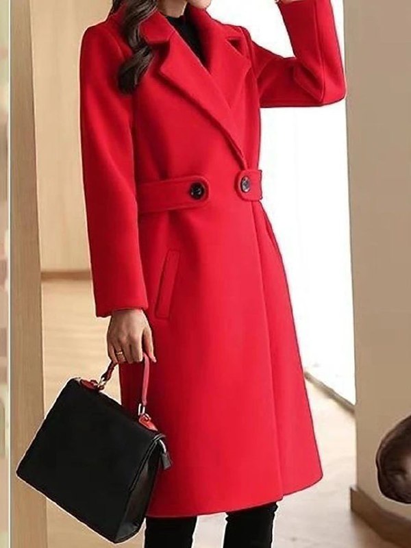 Nancy | Women's Belted Long Coat Winter Warm 3