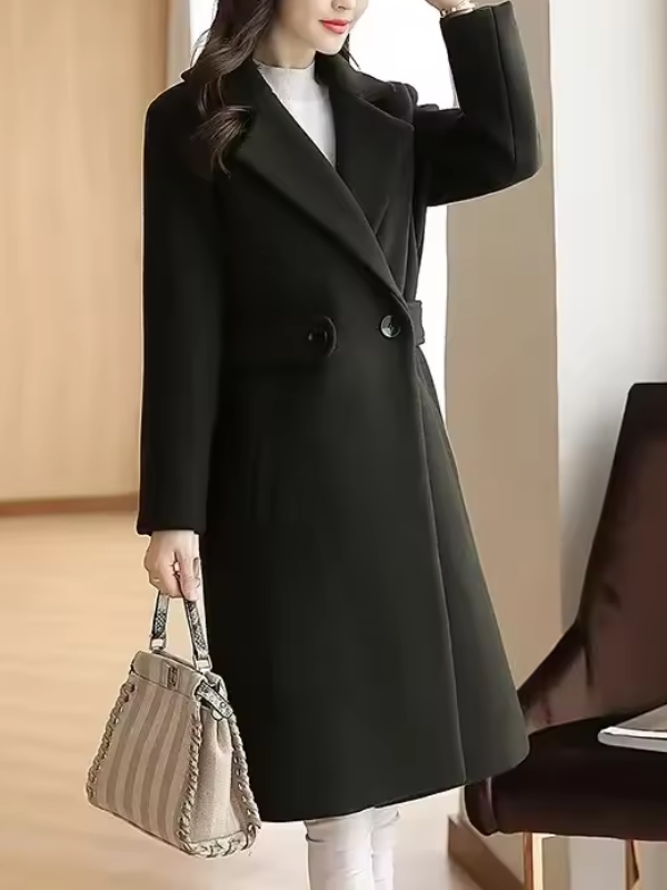 Nancy | Women's Belted Long Coat Winter Warm 4