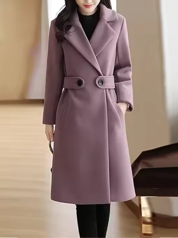 Nancy | Women's Belted Long Coat Winter Warm 5