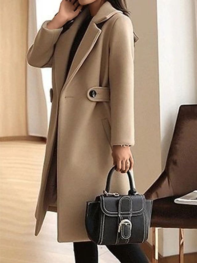 Nancy | Women's Belted Long Coat Winter Warm 9