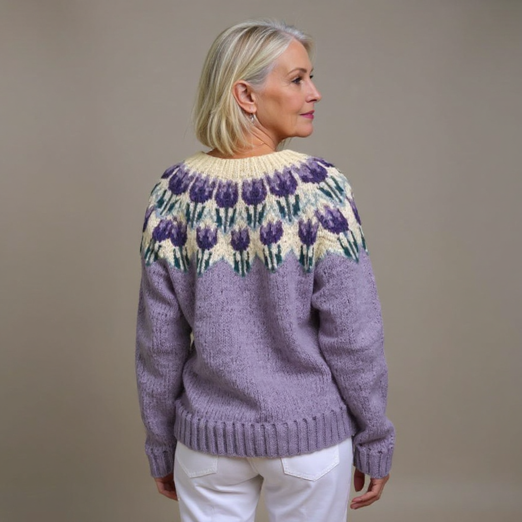 Nell - Folk Fair Isle Knit Cardigan 2