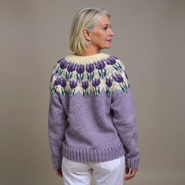 Nell - Folk Fair Isle Knit Cardigan 2