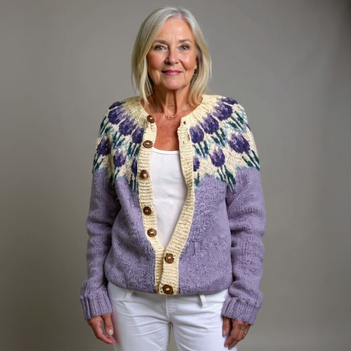 Nell - Folk Fair Isle Knit Cardigan 3