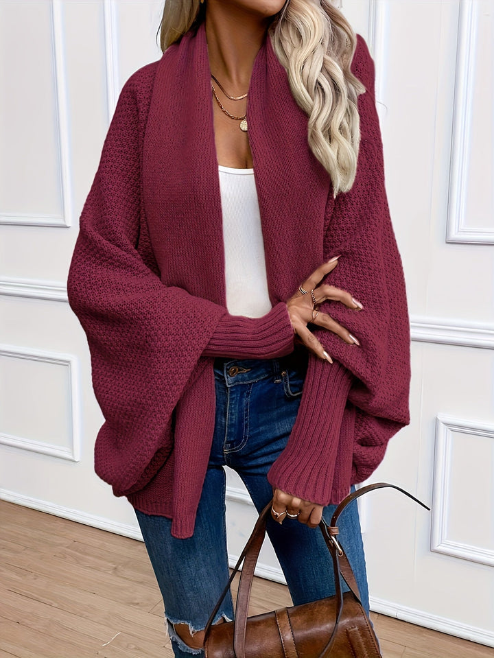 Nelleke | Women's Long Cardigan Shawl Collar Duster Open Front 3