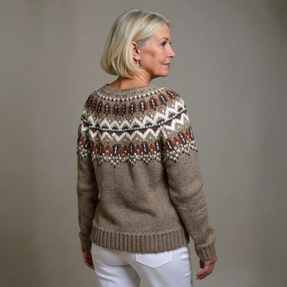 Nessa - Vintage Fair Isle Knit Cardigan 2