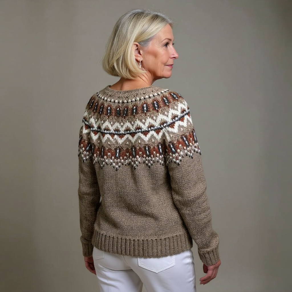 Nessa - Vintage Fair Isle Knit Cardigan 2