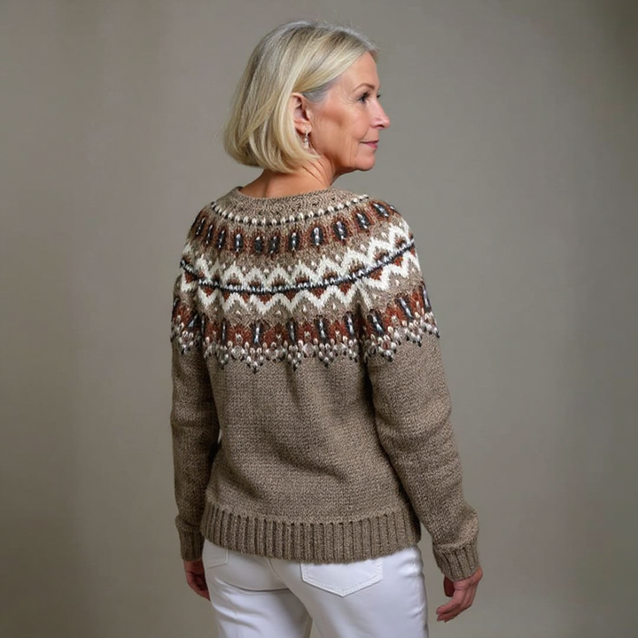 Nessa - Vintage Fair Isle Knit Cardigan 2