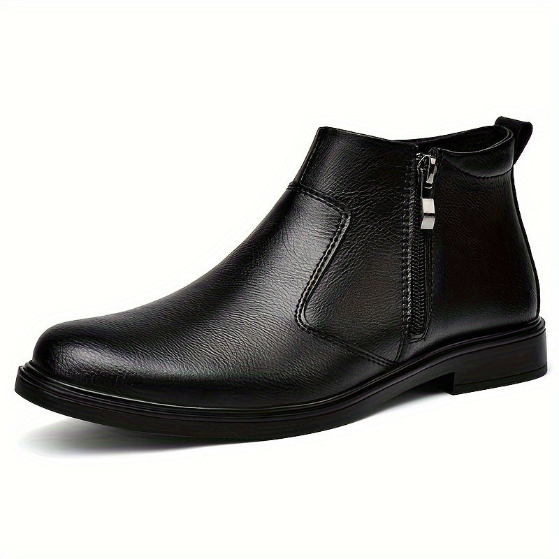 Niek | Men's Zip Up Casual Leather Ankle Boots 2
