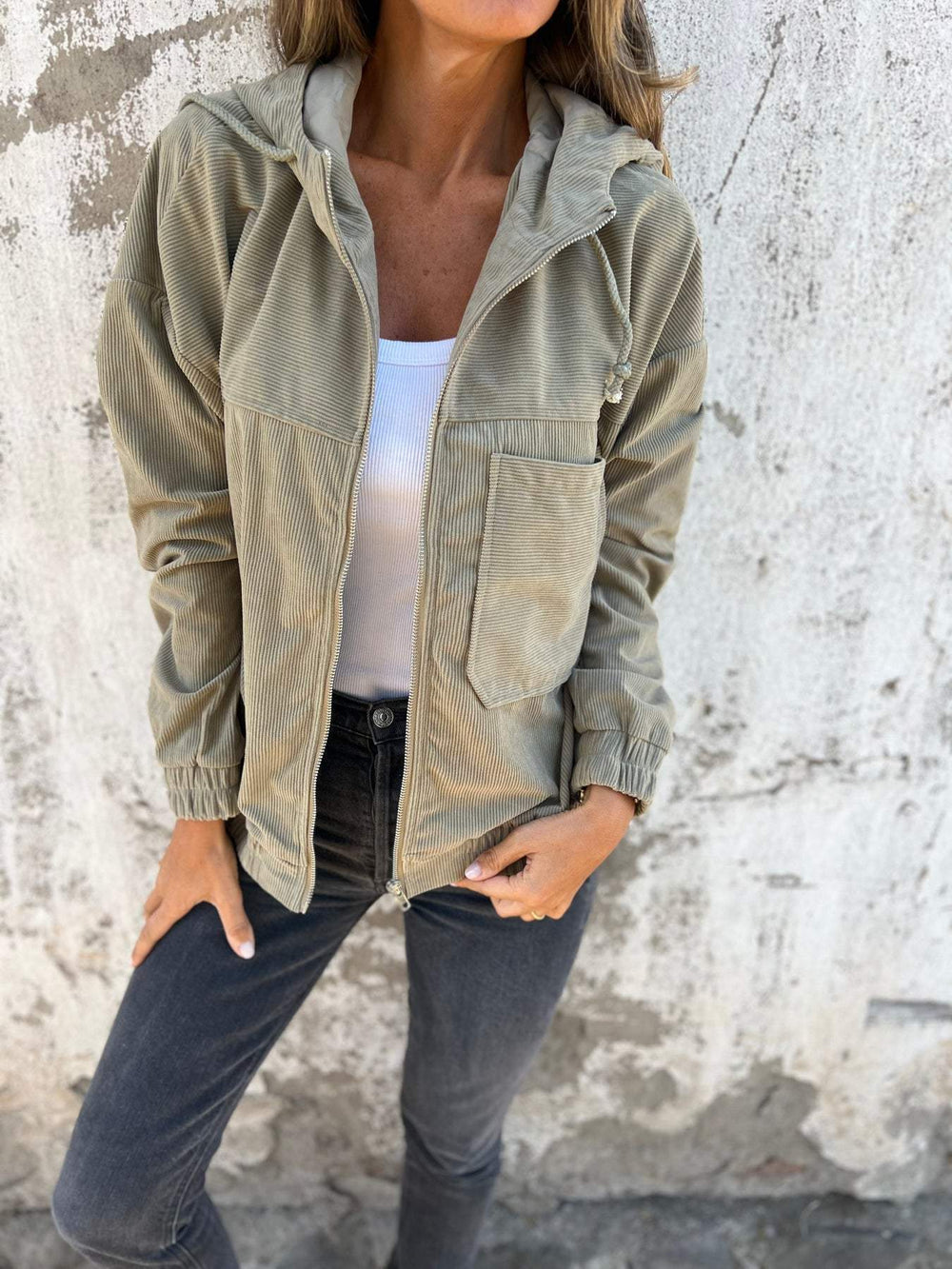 Noa - Casual Hooded Zip-Up Fall Jacket 2