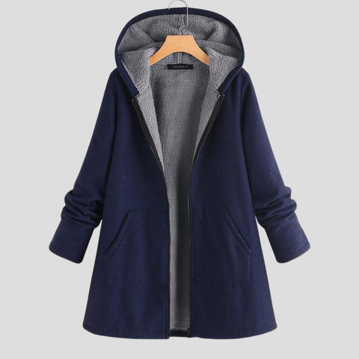 Noelle | Women's Fleece Hooded Coat Zip Up 1
