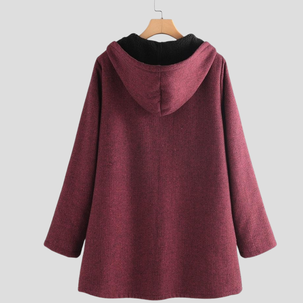 Noelle | Women's Fleece Hooded Coat Zip Up 3