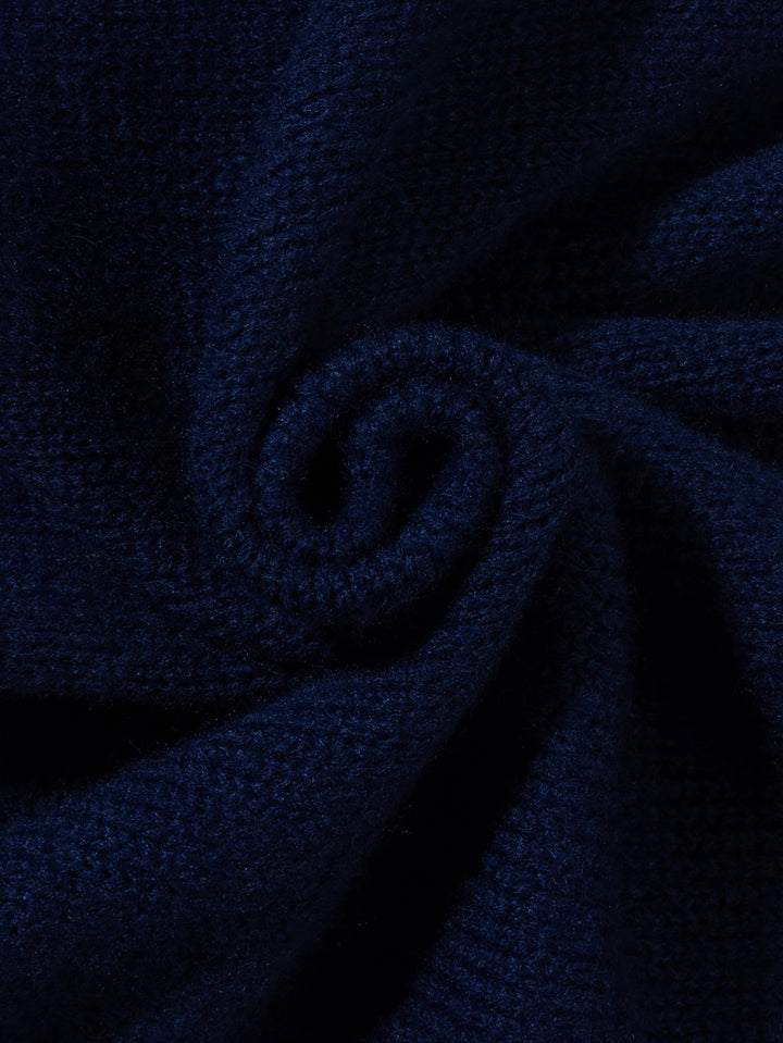 Nolan - Colour Block Cable Knit Sweater 10