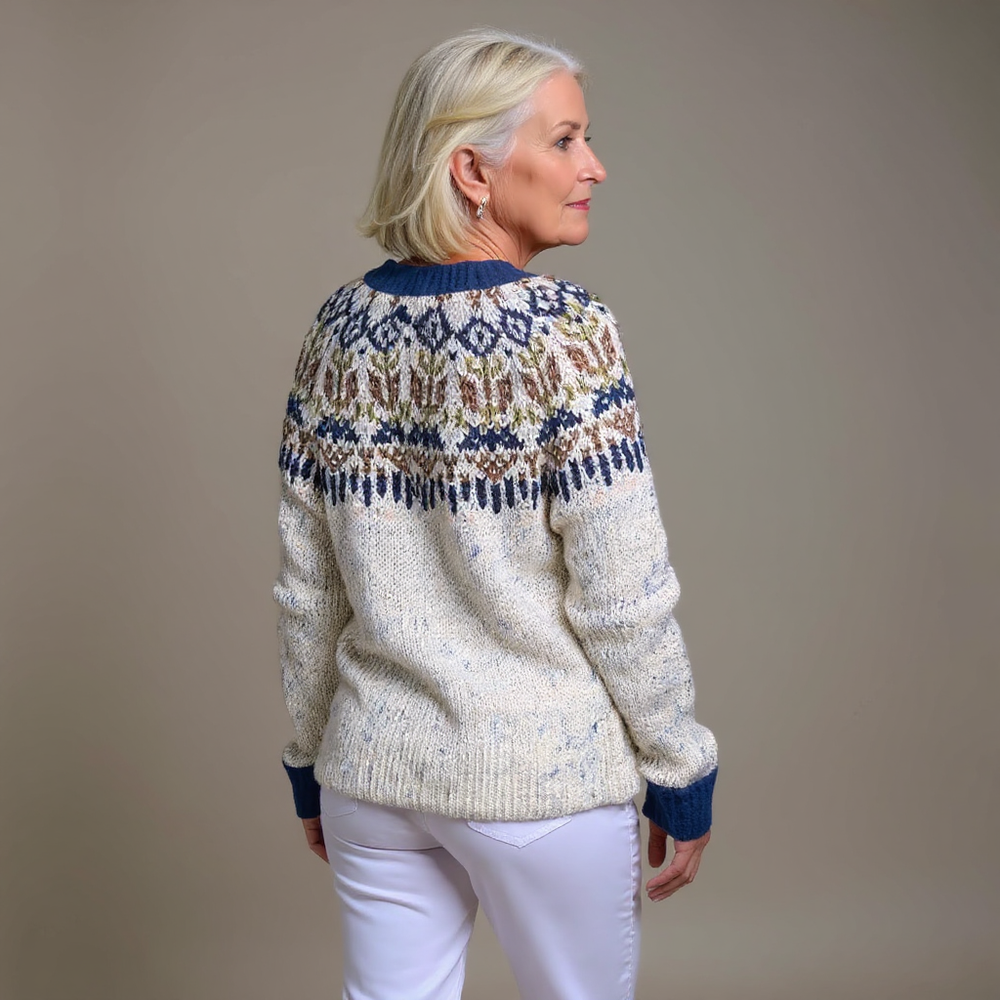 Noor - Fair Isle Knit Cardigan 2