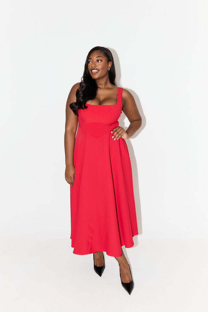 Amelia™ | Timeless Flowy Midi Dress