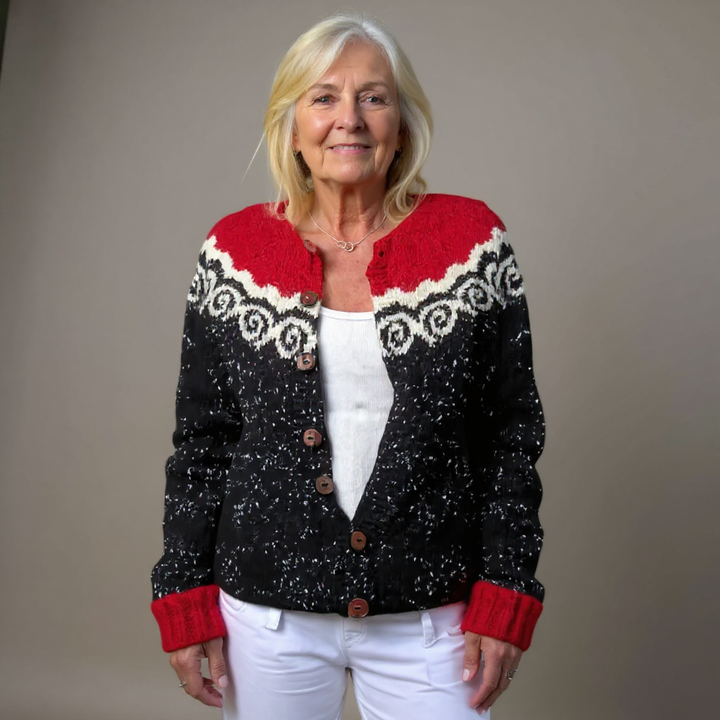 Odette - Fair Isle Knit Cardigan 3