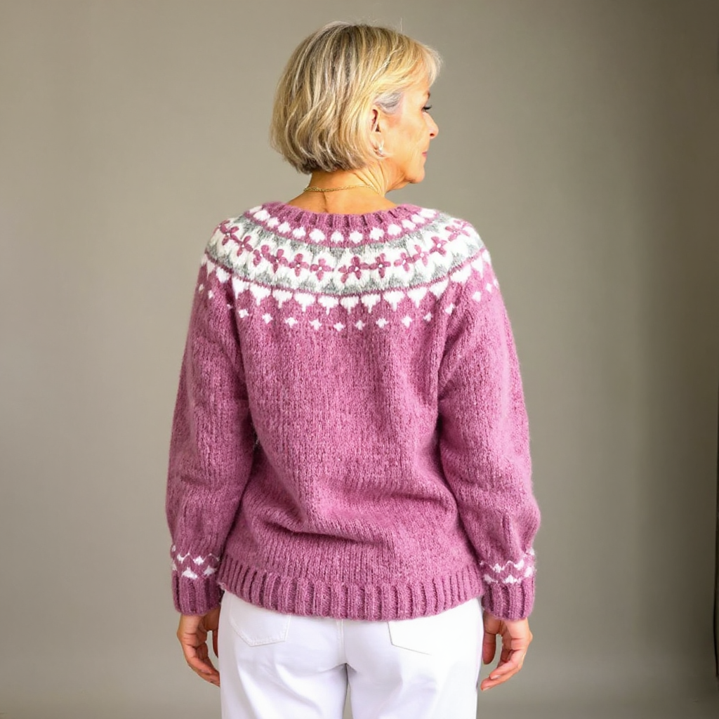 Olga - Nordic Fair Isle Knit Cardigan 2