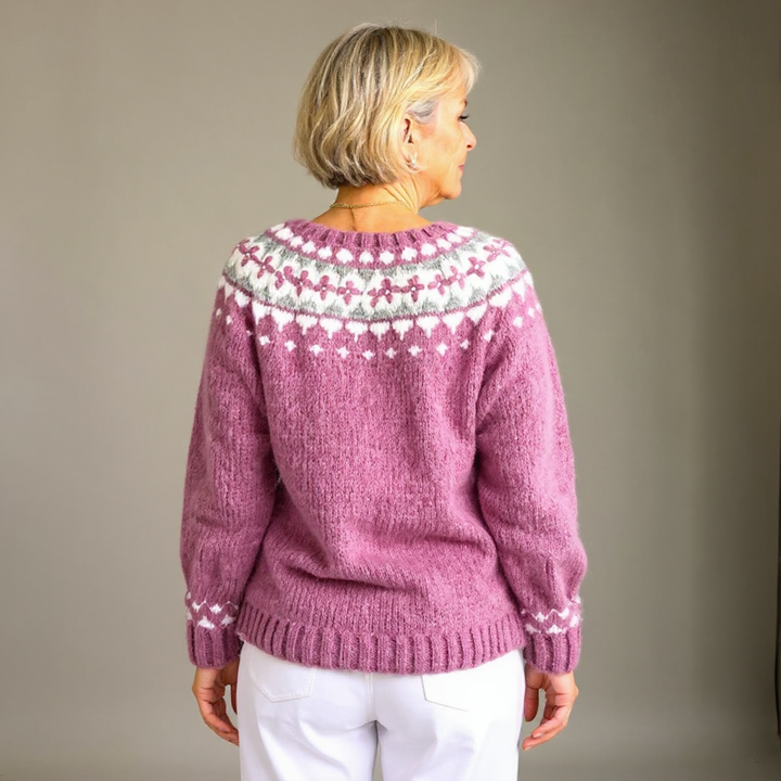 Olga - Nordic Fair Isle Knit Cardigan 2