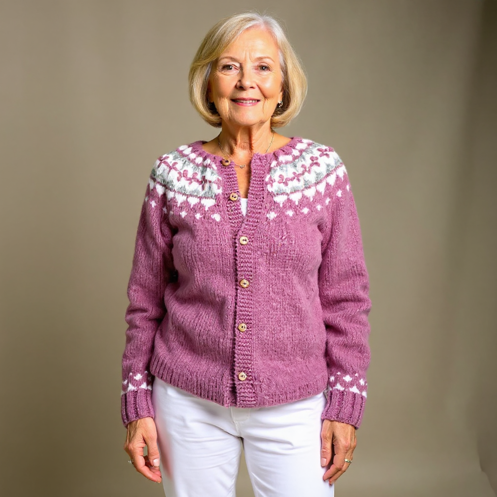 Olga - Nordic Fair Isle Knit Cardigan 3