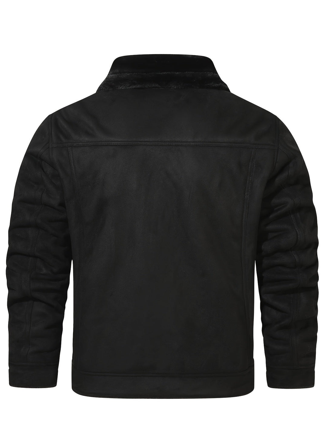 Men's Fleece Lined Trucker Jacket – Detail View
