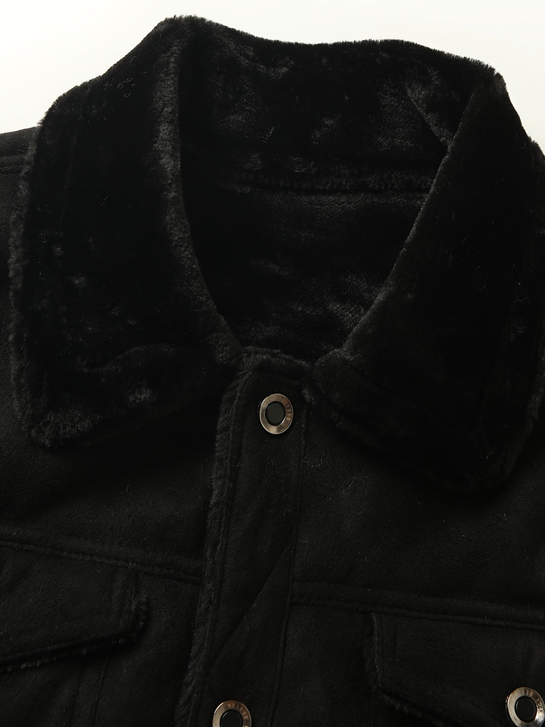Men's Fleece Lined Trucker Jacket – Detail View