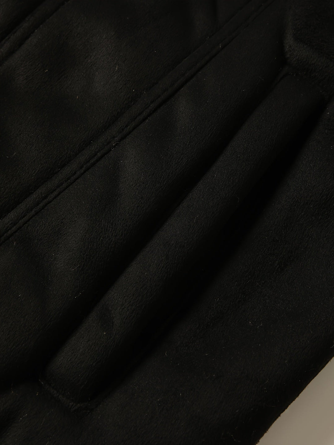 Men's Fleece Lined Trucker Jacket – Detail View