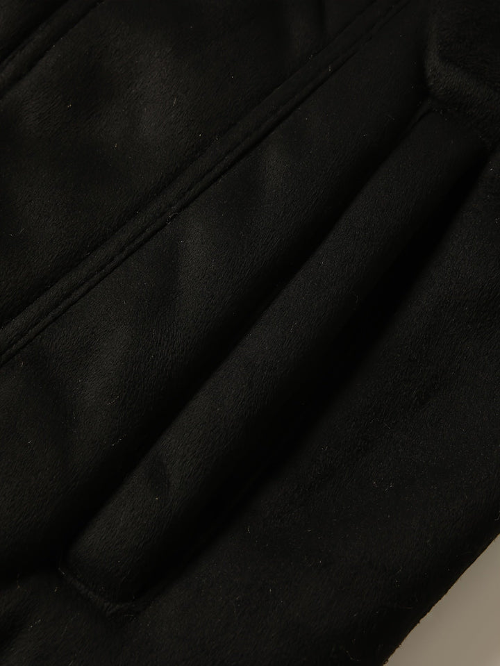 Men's Fleece Lined Trucker Jacket – Detail View