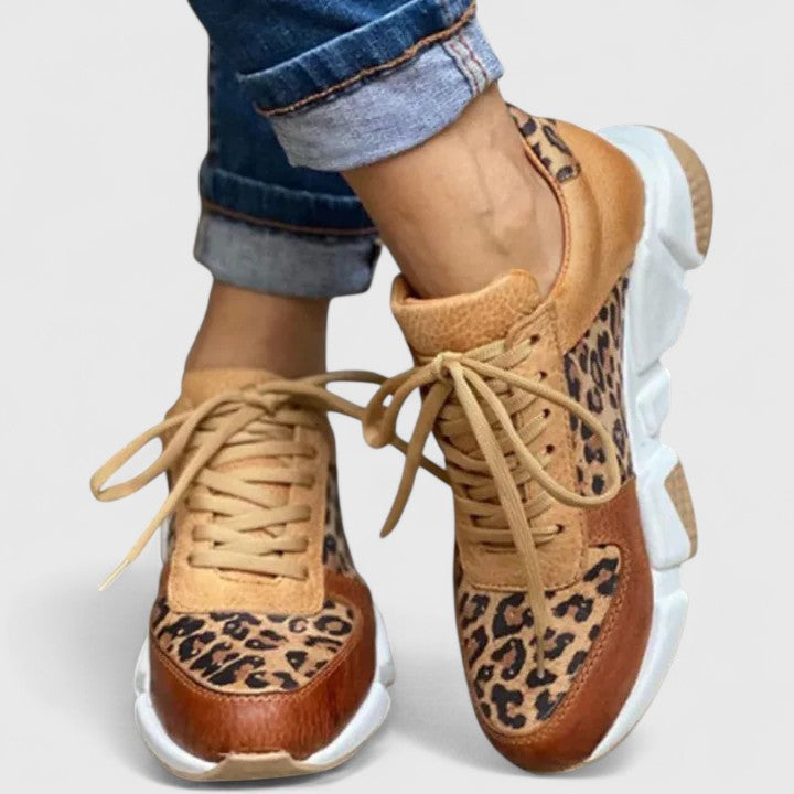 Oriana | Women's Leopard Platform Fashion Sneakers 1
