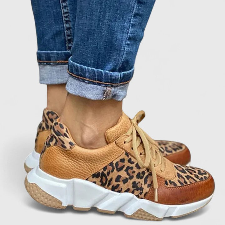 Oriana | Women's Leopard Platform Fashion Sneakers 2