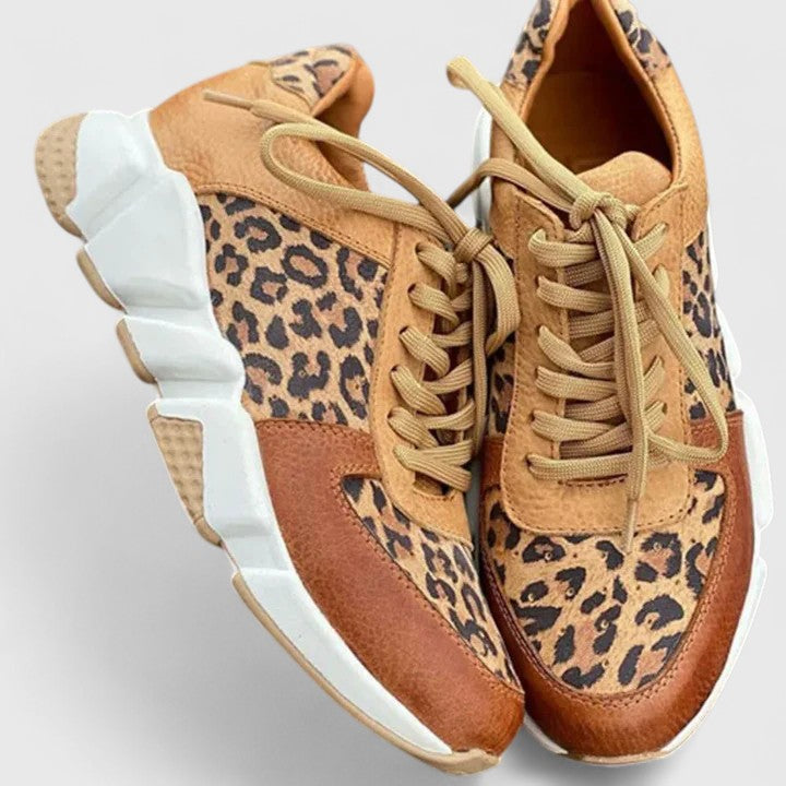 Oriana | Women's Leopard Platform Fashion Sneakers 3