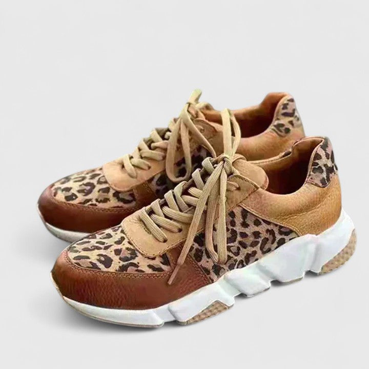 Oriana | Women's Leopard Platform Fashion Sneakers 5